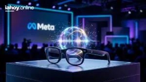 Los nuevos lentes inteligentes de Meta con un orbe holografico del agente de inteligencia artificial Muse en el evento Meta Connect 2026