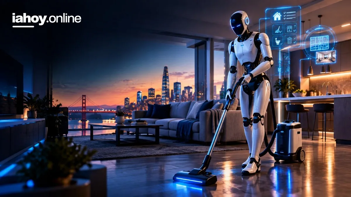 El futuro llegó a tu living: por 30 dólares la hora, un robot humanoide te limpia la casa