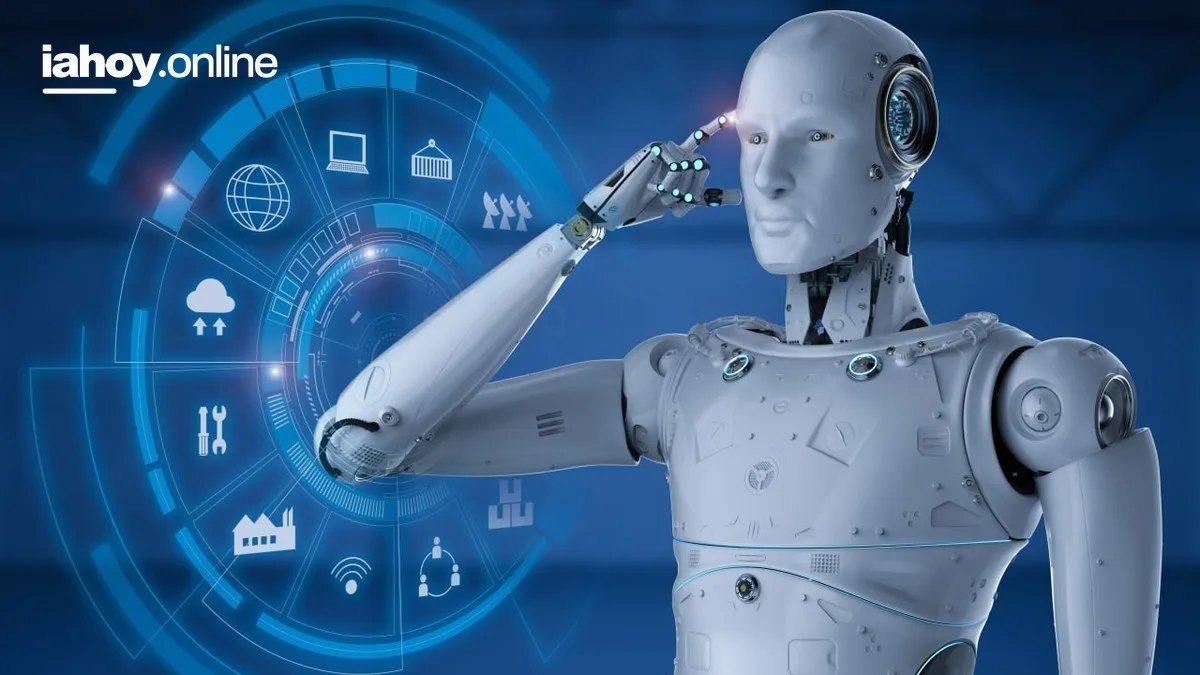 Ilustracion sobre muse (agente de meta) - robot con ai en el contexto de la inteligencia artificial