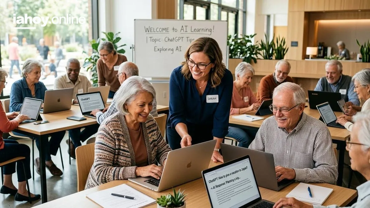 OpenAI y AARP llevan talleres gratis de ChatGPT a 1.000 adultos mayores en Estados Unidos