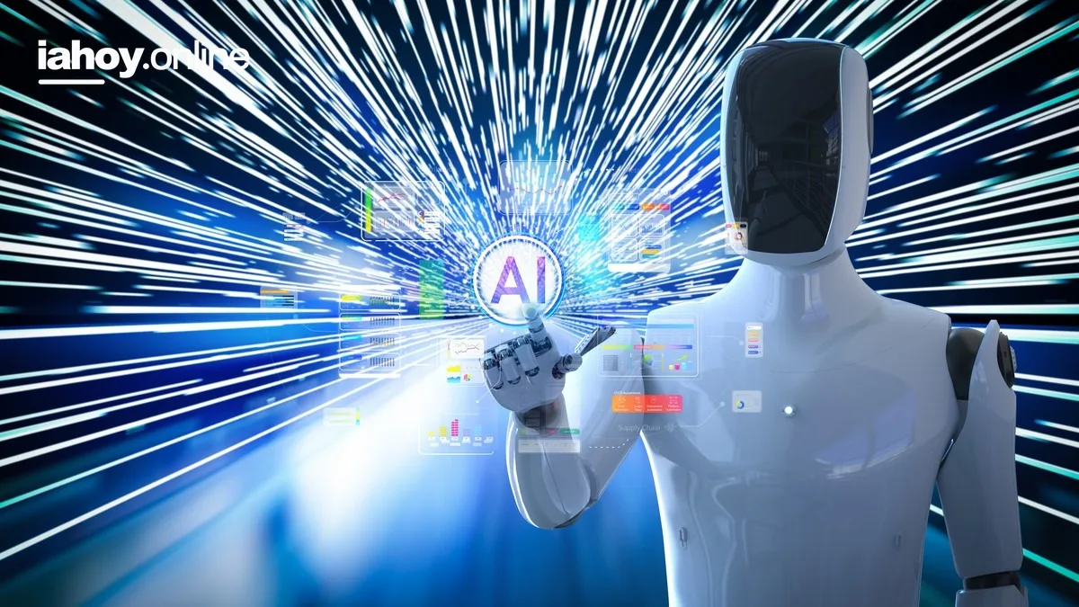 Cirujano operando con asistencia de inteligencia artificial en un quirofano